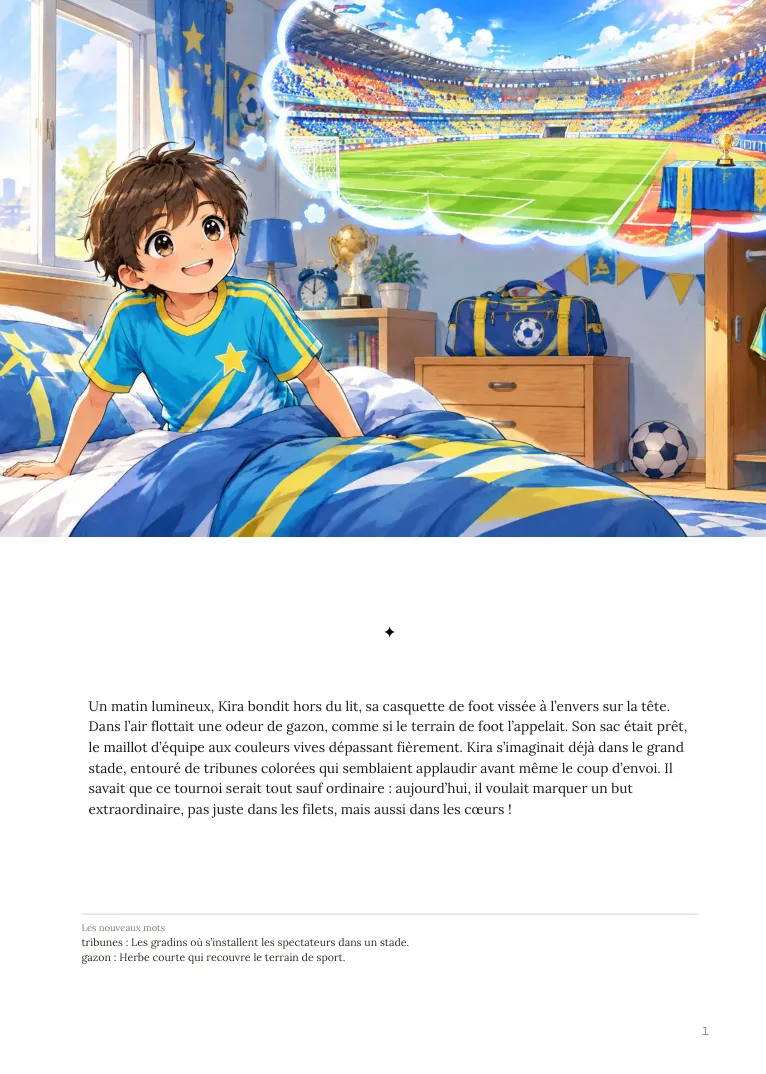 Kira et le Tournoi des Tribunes Colorées — Page 1